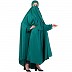 Free size jilbab with nose piece- Green
